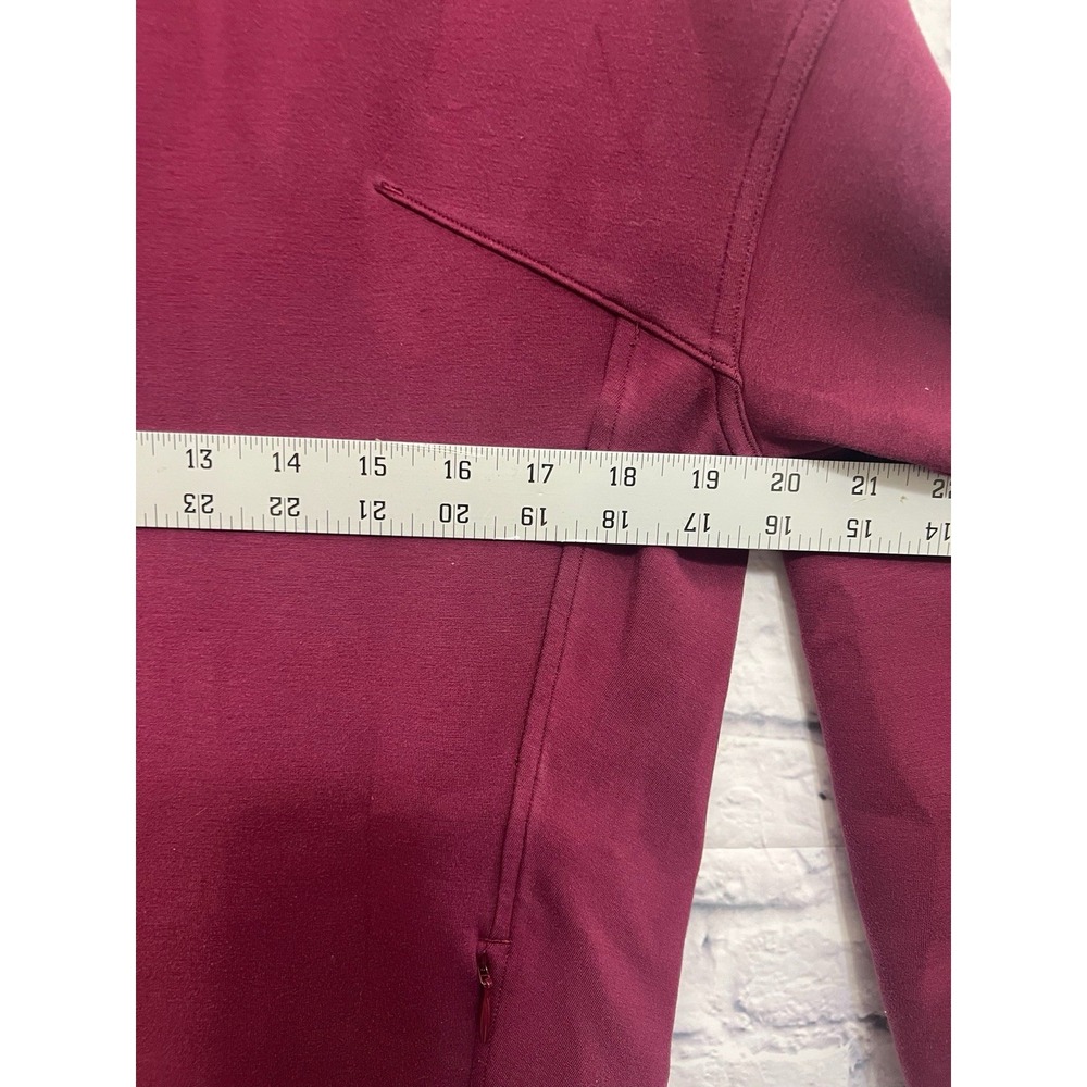 Lululemon Modal-Blend Turtleneck Tunic Sweatshirt Pullover 6 Deep Luxe Red Berry - Picture 4 of 4